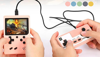 Handheld Pocket Retro Gaming Console with Built-in Games - 6 Colours
