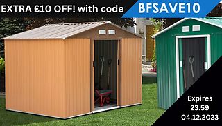 L or XL Metal Garden Shed - 3 Colours