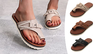 Womens Fashion Retro Flat Bunion Sandals - 3 Colours & 5 Sizes