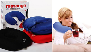 U-Shaped Vibrating Neck Massage Pillow - 3 Colours