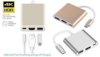 USB Type C Hub HDMI 4K Adapter - 2 Colours