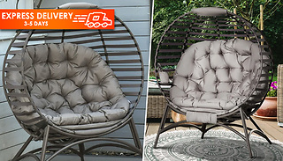 Soft Cushion Steel Frame Garden Egg Chair