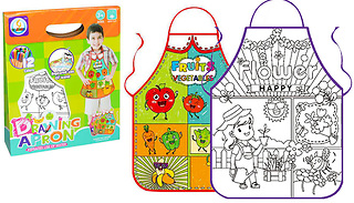 Kid's Craft Graffiti Apron with 12 Painting Pens