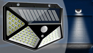 100 LED Motion Sensor Solar Security Lights - 1,2 or 4 Pack! 