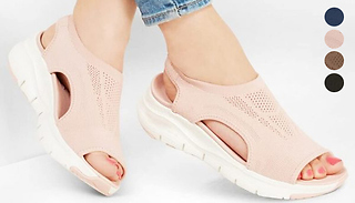 Womens Open Toe Comfort Sandals  4 Colours & 5 Sizes