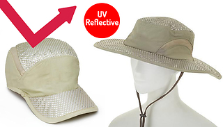 UV Reflecting Breathable Outdoors Cooling Cap - 2 Types