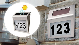 Solar Powered LED House Sign - With Letters & Numbers
