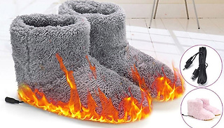 Heated Winter Warmer USB Slipper Boots  2 Options