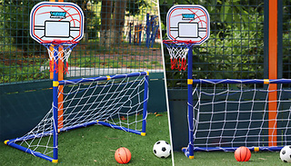 2-in-1 Football & Basketball Sports Toy Set