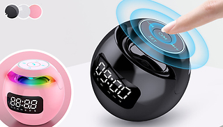 3-in-1 Light Up Wireless Speaker with Clock - 3 Colours