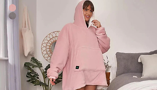 Electric Sherpa Heated Oversized Hoodie Blanket - 2 Colours