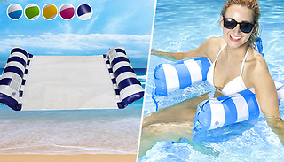 Inflatable Floating Pool Chair Hammock - 5 Colours