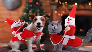 Riding Santa Claus Pet Outfit - 4 Sizes