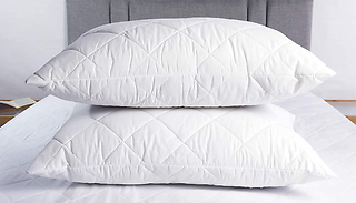 2 or 4 Quilted Hotel Quality Pillows