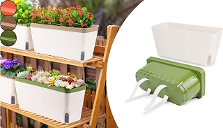 1 or 3 Self Watering Plant Pots - 3 Colours