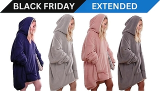 Oversized Reversible Sherpa Hoodie Blanket - 5 Colours!