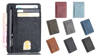 Slim Card Holder Wallet - 14 Colours