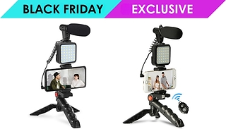 5-Piece Phone Filming Kit With Tripod, Microphone & Bluetooth Remote