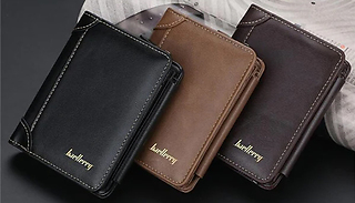 PU Leather Bifold Stylish Wallet - 3 Colours