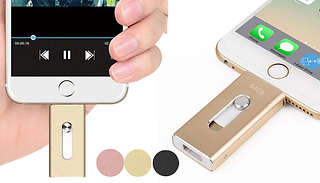 iPhone Compatible Flash Drive in 3 Colours - 8GB, 32GB or 64GB