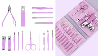 16 Piece Manicure Nail Kit - 7 Colours!