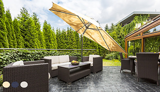 2.7M Crank Garden Parasol - 3 Colours