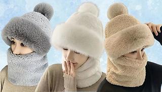 Winter Warm Thick Beanie Hat & Snood- 3 Colours