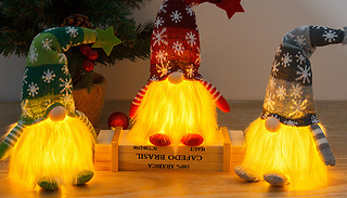 Light-Up Glowing Christmas Gonk - 3 Colours & 2 Sizes
