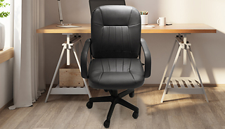 Faux Leather Office Swivel Chair