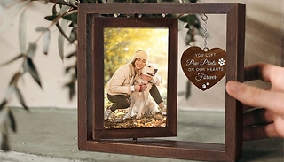 Pet Memorial Rotating Wooden Picture Frame