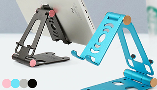Foldable Aluminium Tablet & Phone Stand - 4 Colours