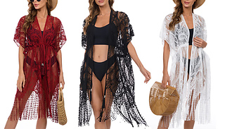 Women's Lace & Tassels Swimsuit Cover-Up - 3 Colours