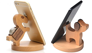 Wooden Mobile Phone Holder - 5 Designs