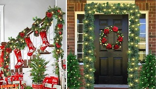 5M Christmas Garland Arch with LED Lights - Buy 1 or 2!