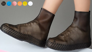Adults or Kids Non-Slip Elastic Rain Shoe Covers - 6 Colours