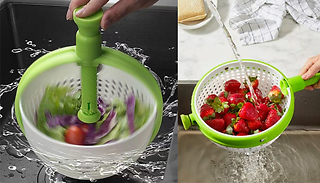 2-in-1 Collapsible Salad Spinner & Colander