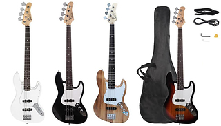 Glarry GJazz Electric Bass Guitar Set - 4 Colours