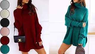 Knitted Turtleneck Sweater - 6 Colours, 6 Sizes