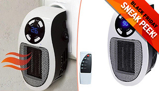 Portable Fan Heater Plug-In with Timer