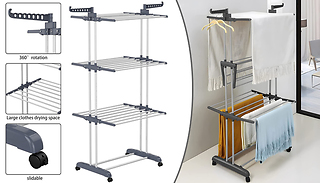 3-Tier Foldable Clothes Airer Drying Rack