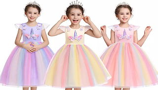 1-2 pack Unicorn Tutu Dress - 3 Designs & 5 Sizes