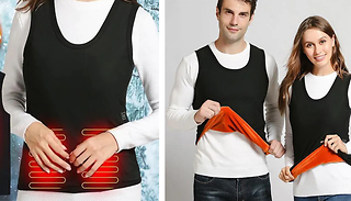 Men's or Women's 3 Areas USB Heated Vest - 6 Sizes