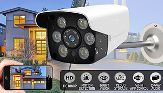 Wi-Fi Security Camera With Night Vision & Two-Way Intercom - Optional ...