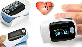 Fingertip Heart Rate Oximeter with LED Screen - 4 Colours
