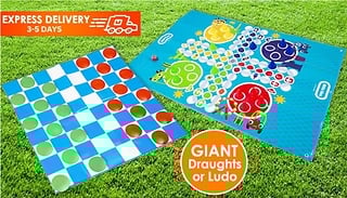 Giant Garden Board Game Sets - Ludo or Draughts