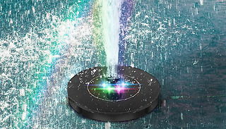 Solar Water Fountain Pump with Multicoloured LED Lights - 2 Sizes