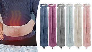 2 Litre Long Hot Water Bottle With Faux Fur Cover - 6 Colours & 1 or 2 ...