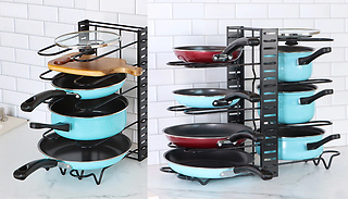 Kitchen Pots & Pans Metal Storage Rack