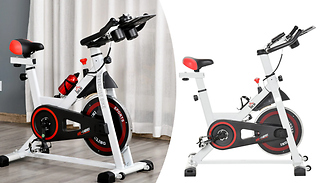 HOMCOM Indoor Exercise Bike With LCD Display - 2 Options