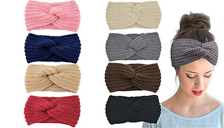 1 or 2 Winter Knit Chunky Headwraps - 9 Colours
